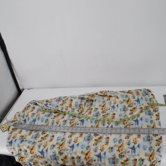 NWT Disney Shirt Mens Large Tomorrowland Frontierland Hawaiian Button Up MAP - Picture 12 of 16